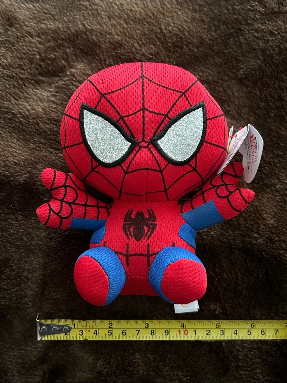 Ty Red & Blue Spider-Themed Plush